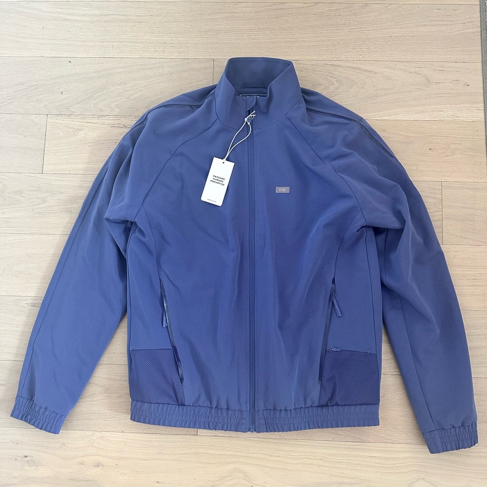 Figs Blue Windbreaker Jacket - NEW